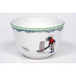 'There's Style!'. A rare Royal Doulton 'Black Boy Series Ware' china sugar bowl entitled 'There's