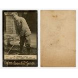 Ogden's 'Guinea Gold' 1901 Golf Base I cigarette card. Series no. 477, J. Ball Jun. 'Amateur Golf