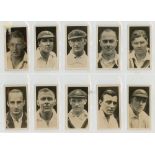 Cricket cigarette cards 1928 onwards. A good selection of loose cards. Complete sets are Major