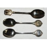 Tennis spoons c.1930. Three EPNS plated spoons, each handle end with tennis decoration. One with