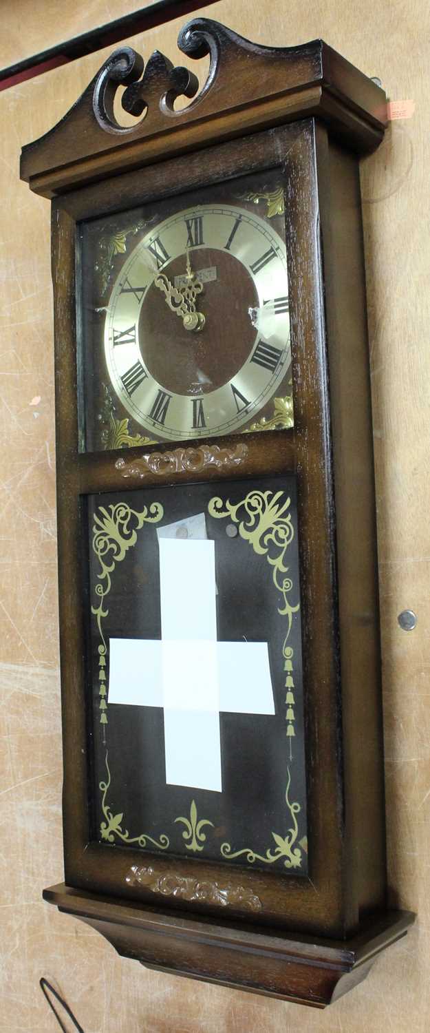 A President Collection Westminster chiming quartz pendulum wall clock, boxed as new