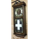 A President Collection Westminster chiming quartz pendulum wall clock, boxed as new