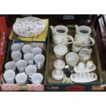 Two boxes of miscellaneous china, to include Harvest oven-to-table wares, Elizabeth II Jubilee