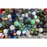 A large collection of marbles