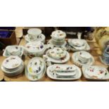 A collection of Royal Worcester oven to tablewares in the Evesham pattern