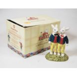 A Royal Doulton figure 'Reggie & Rex the rabbits', RB12, boxedCondition report: Condition is good,
