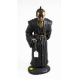 A hollowcast bronzed metal figure of a Japanese warrior, h.45cmCondition report: There are some