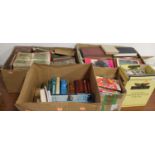 Five boxes of miscellaneous books, to include John Sadler's Alamein, Stuart Hill's By Tank Into