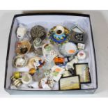 A small collection of miscellaneous items, to include Goss crested model of the Ancient Urn found at