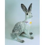 A large Winstanley ceramic model of a seated hare, height 32cmCondition report: No faults. Some