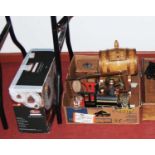 Sundries to include spirit barrels, spirit trays, spirit car, six bottle wine carrier etc