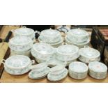 An extensive Royal Stafford fine bone china dinner service in the Garland pattern to include tureens