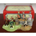 A Royal Doulton porcelain Bunnikins The Robin Hood Collection set, to include the full set of