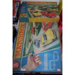 A Matchbox M2 motorised motorway boxed set, and a Matchbox Motorway extension set E2