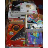 A radio controlled S17 Nighthawk, an electronic project lab air hockey set and various other
