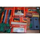 One box of mixed Hornby 00 gauge, to include boxed carriages, rolling stock, a GWR pannier tank