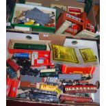 Two boxes containing a small quantity of 00 including locomotive, rolling stock, carriages, etc, and