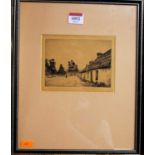 Robert Houston - Killin, etching, signed in pencil to the margin, 10 x 14cm