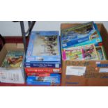 A quantity of various jigsaw puzzles including Gibsons Battle for the Skies etc