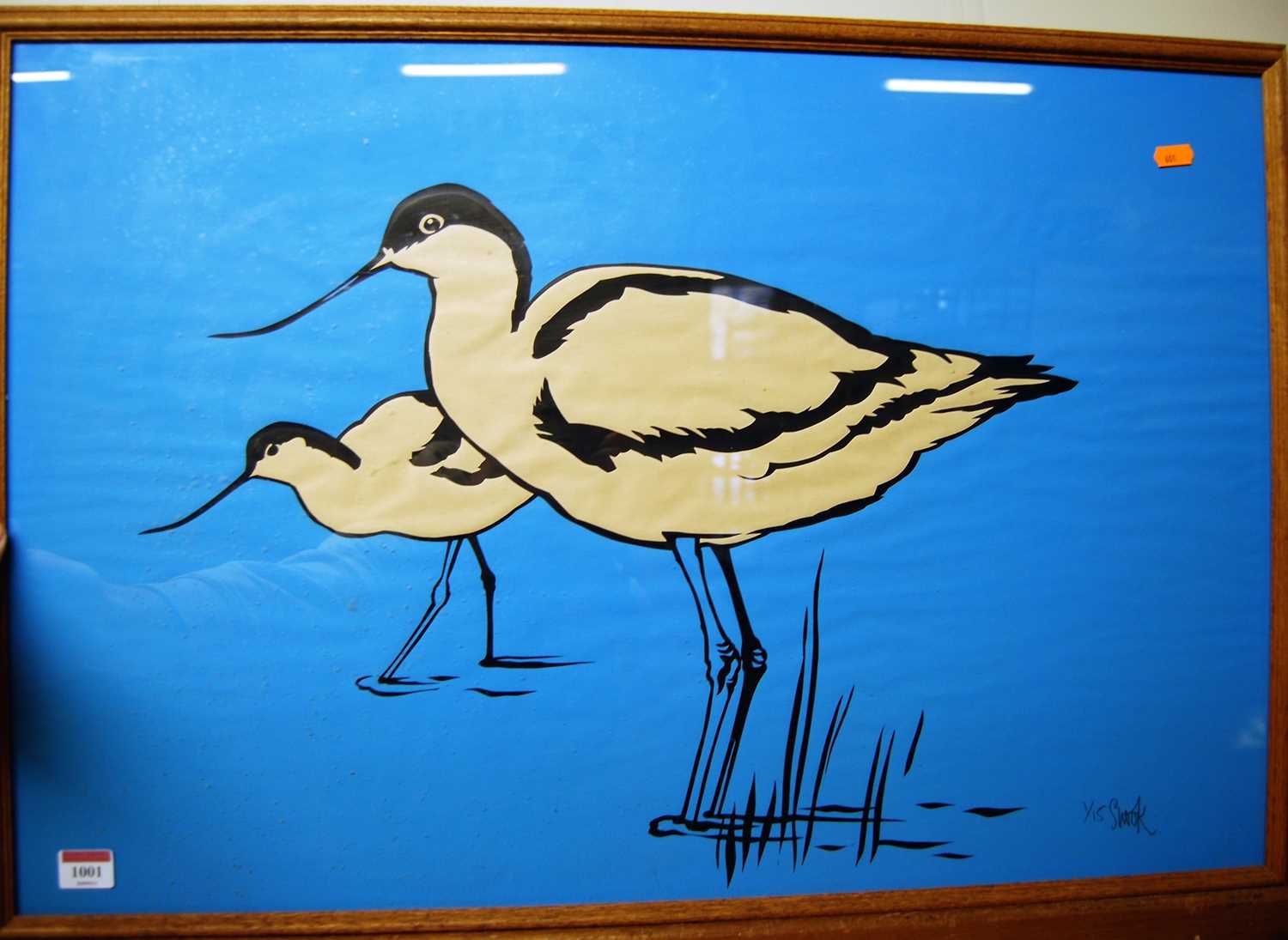 Reg Snook - Wading Birds, lithograph, signed lower right, 52 x 76cm