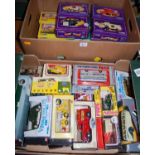 Two boxes of mixed modern diecast, to include Corgi Classics The Showman's Range, Corgi Classics