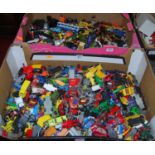 Two boxes of modern issue diecast including Matchbox, Lesney etc