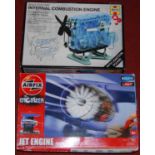 A boxed Airfix Jet Engine set; and a Haynes 'Build Your Own' internal combustion engine boxed set (