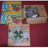 A quantity of Matchbox Motorway Extension sets, Modern Issue diecast etc