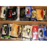 Two boxes of mixed modern issue diecast, to include Days Gone By, Corgi, Matchbox Models of