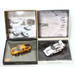 A Minichamps boxed 1/43 scale race car and sports car group to include a 1987 Audi Quattro S1