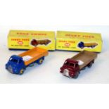 A Dinky Toys boxed Big Bedford lorry diecast group, two examples to include No. 408 finished in dark