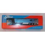 A Tekno 1/50 scale model of a Piggotts Express DAF 95XF Superspace Cab with refrigerator semi