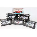 A Minichamps 1/43 scale boxed high speed racing diecast group, six boxed as issued examples, to