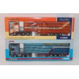 A Corgi 1/50 scale livestock transporter diecast group, two boxed examples from the Hauliers of