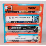 A Tekno 1/50 scale boxed road transport diecast group, four examples to include a CVRTC 2003