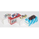 One box containing four various boxed 1/43 scale white metal and resin factory hand built car kits