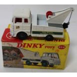 Dinky Toys, No.434 Bedford T.K crash truck, white body," TOP RANK" logo, green hubs ,comes in a