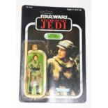 A Star Wars Return of the Jedi Kenner Princess Leia Organa in combat poncho 3¾" action figur,e