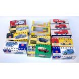 One tray containing a quantity of various mixed boxed Corgi and Vanguards 1/43 scale diecast