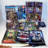 One box containing a large quantity of Dr Who related books, figurines and collectables to include a