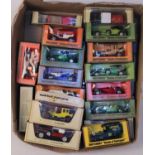 A collection of various type F and type G boxed Matchbox Models of Yesteryear diecast, all housed in