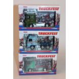 A Corgi Toys Truckfest 1/50 scale road transport diecast group, three boxed as issued examples, to