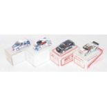 Four various boxed and kit built 1/43 scale high speed racing resin and white metal car kits,