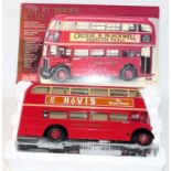 A Sunstar 1/24 scale model of a No. 2921, a 1946 London Transport RT10 double decker bus housed in