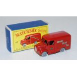 Matchbox no 47 Trojan van "Brooke Bond Tea" logo, one small scratch to roof, otherwise superb, in