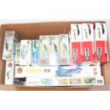 13 various mixed scale Airfix and other plastic aircraft kits, all appear as issued to include a