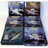 Nine various boxed Corgi Aviation Archive 1/144 scale military aircraft diecast, mixed series and
