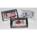 A Spark Models 1/43 scale Le Mans and Daytona race car group, three boxed as issued examples to