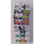 Eight various boxed Tamiya and Hasegawa 1/24 scale Formula One racing plastic kits to include a