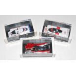 A Spark Models Le Mans winners race car high speed racing group, three boxed as issued examples from